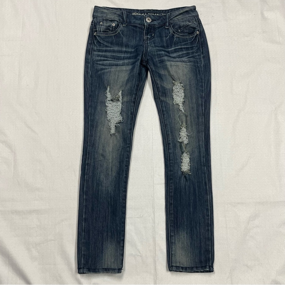 Blue asphalt ladies stonewashed skinny jeans, size 3